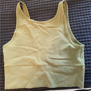 lululemon athletica Ribbed Tank Top in Light Olive